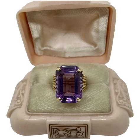 vintage gucci ring emerald amethyst ruby|14k Gold 11 Carat Amethyst Ring .